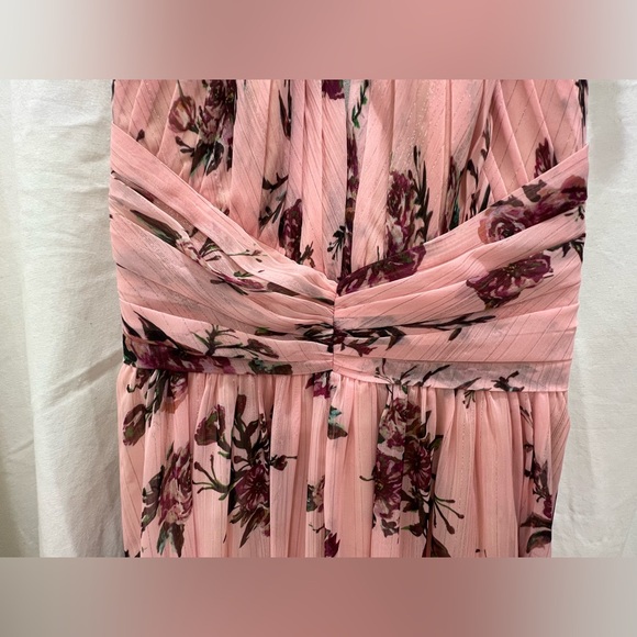 NWT Marchesa Notte Carrara Floral Pink Floral Maxi Dress - Picture 8 of 12